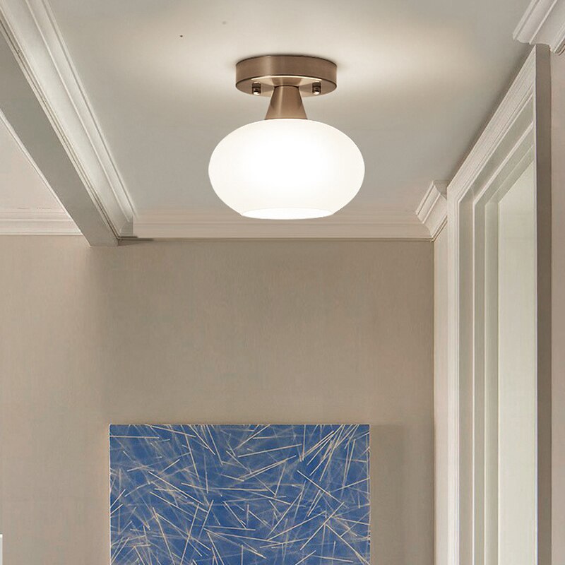 Plafonnier moderne verre maison LED déco lumiere