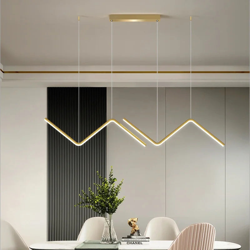 lustre nordique en suspension led pour décoration intérieure