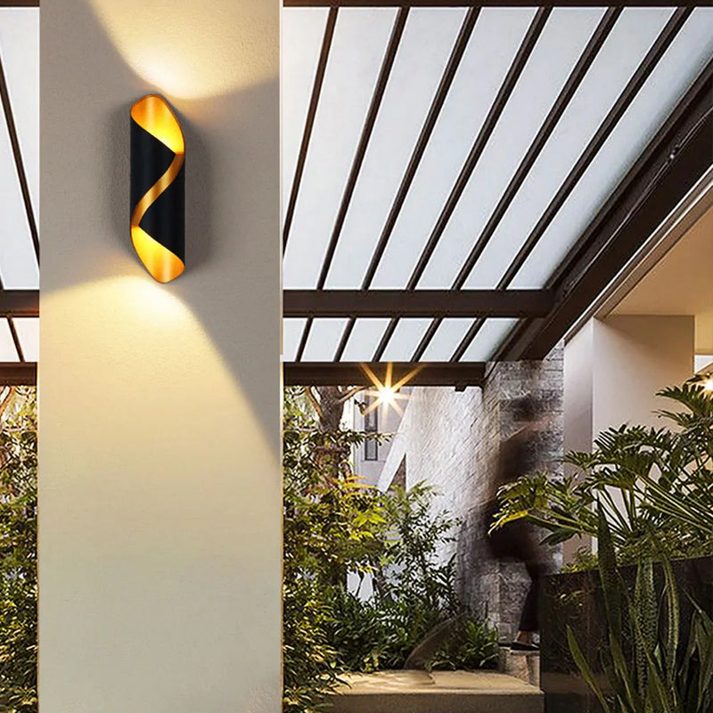 applique murale led étanche en aluminium style nordique