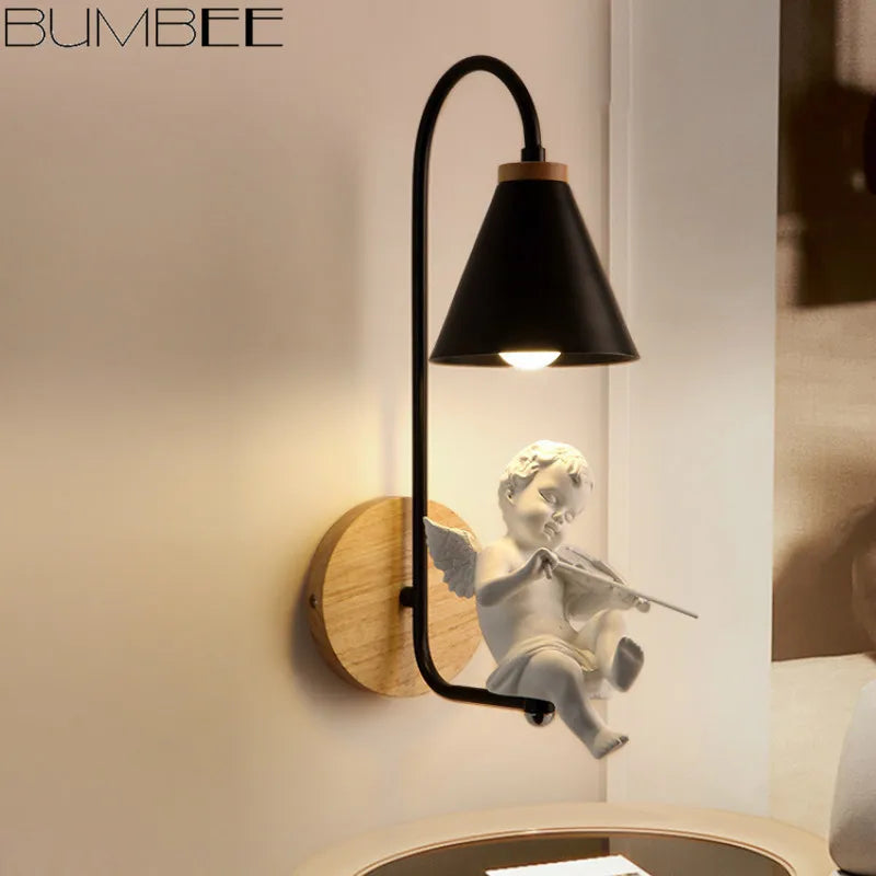 applique murale dessin animé style nordique pour enfants