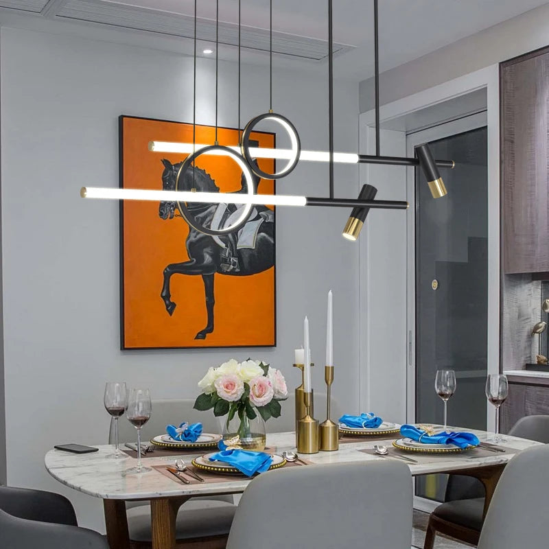 lustre moderne nordique simple pour restaurant et bar