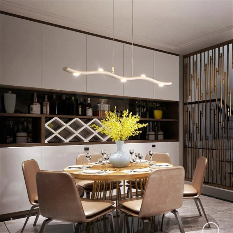 suspension led design post-moderne simple courbe