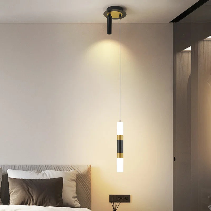 suspension led au design moderne avec long câble