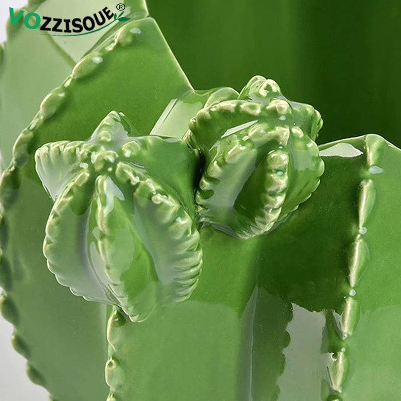 pots créatifs en céramique pour cactus et bonsaïs décoratifs