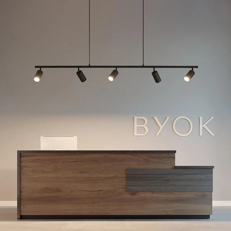 lustre long style industriel rétro créatif pour restaurant