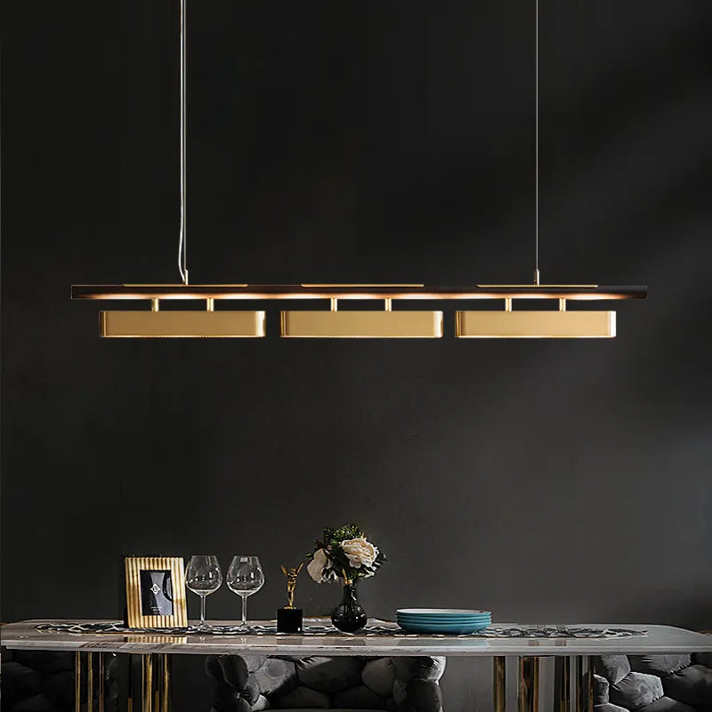 Lustre design LED Fer Forgé Moderne Noir