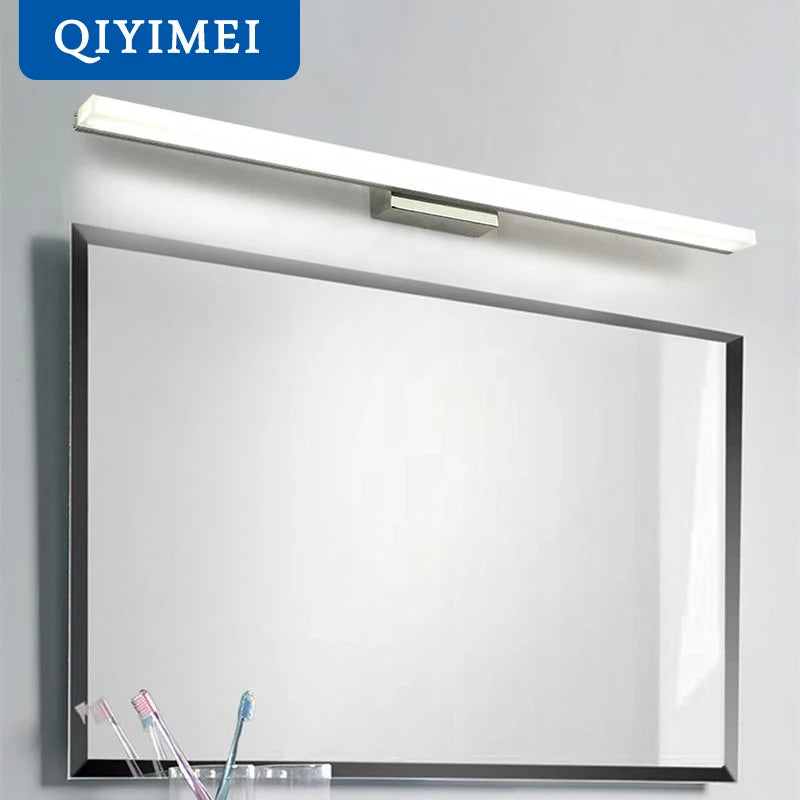 "applique murale led moderne en acier inoxydable"
