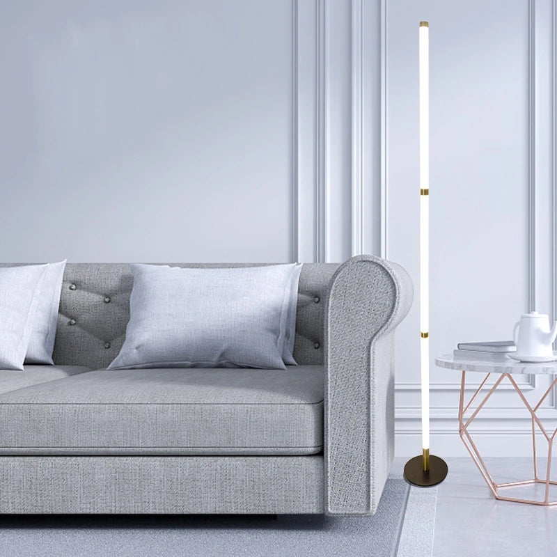 lampadaire d'angle moderne démontable avec lumière sur pied