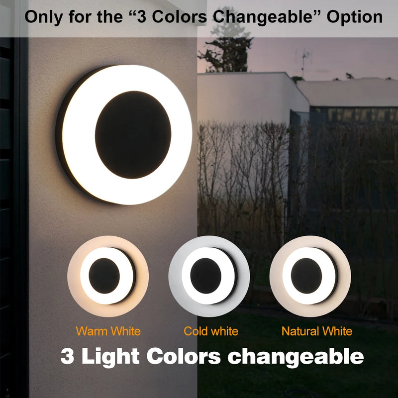 Led porche lumière en aluminium Ip65 applique murale extérieure balcon applique extérieure mur/plafond monté Applique murale extérieure capteur de mouvement