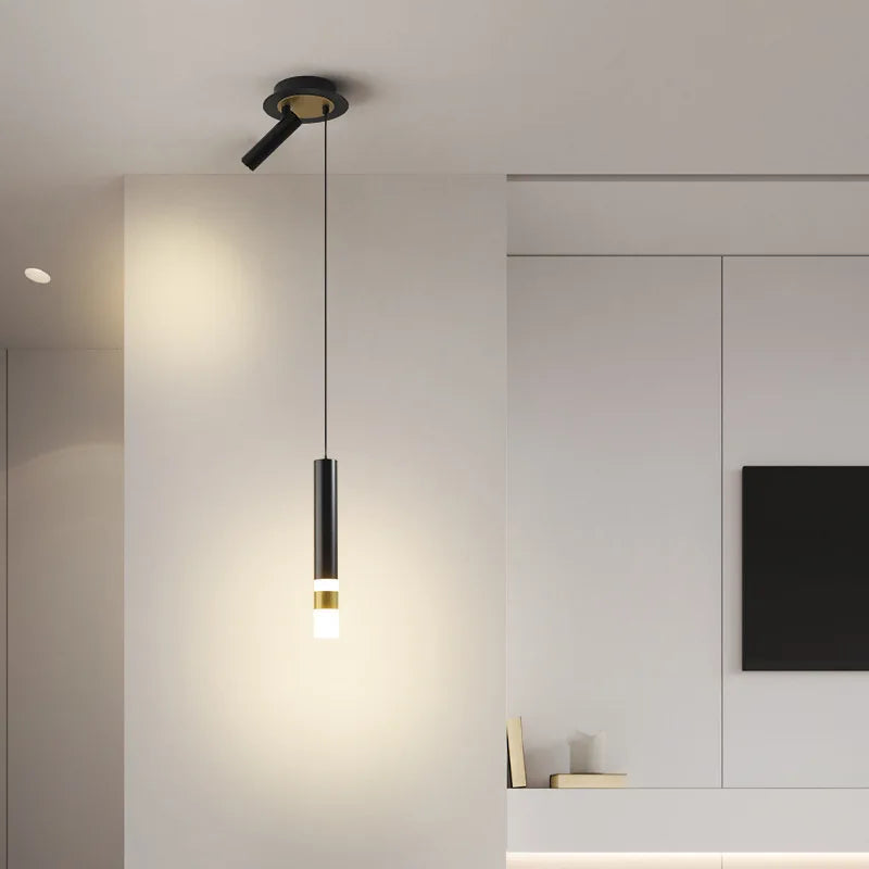 suspension led au design moderne avec long câble