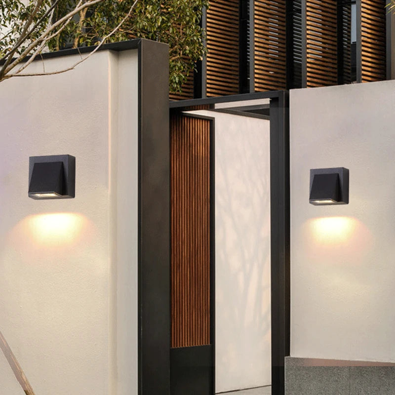 applique murale double tête éclairage paysage étanche aluminium