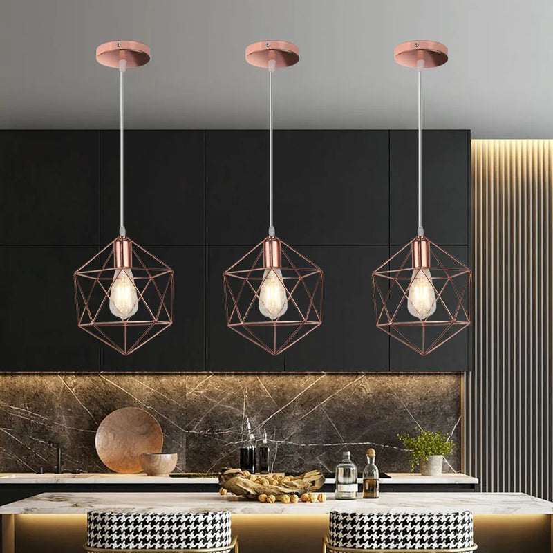 lampe suspendue industrielle rustique minimaliste nordique moderne