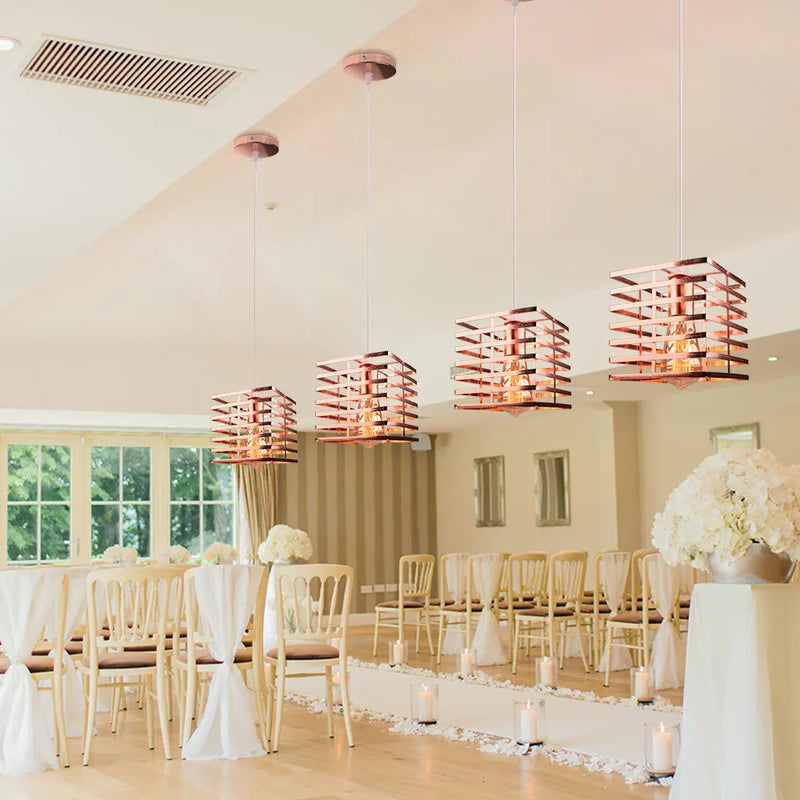 suspension industrielle vintage avec lumières led modernes