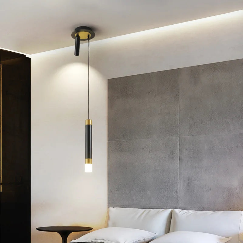 suspension led au design moderne avec long câble