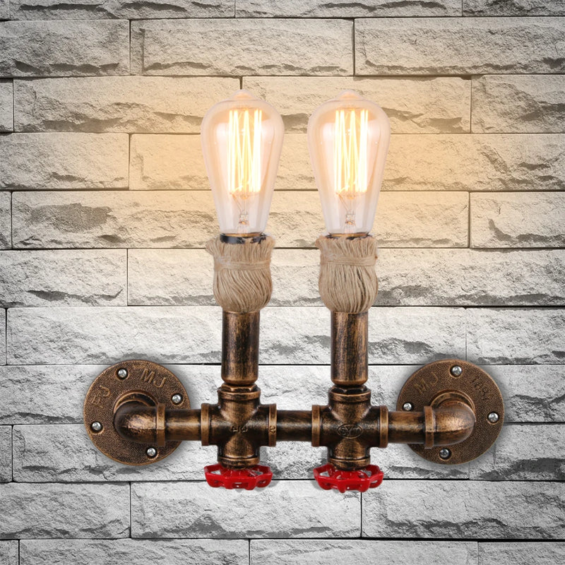 Applique murale loft industriel rétro fer