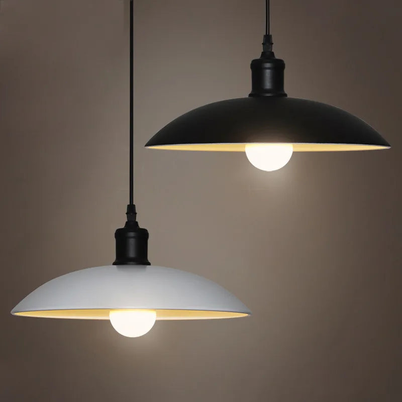 lampes suspendues vintage en fer forgé pour restaurant loft