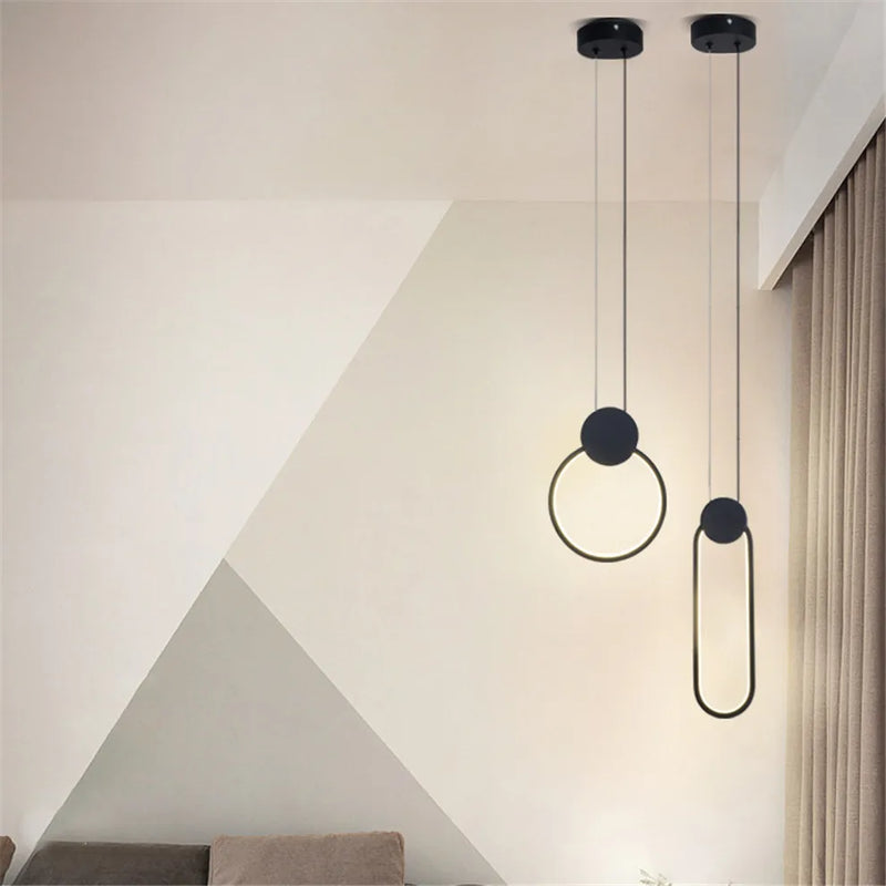 suspension led carré géométrie métal nordique 2020