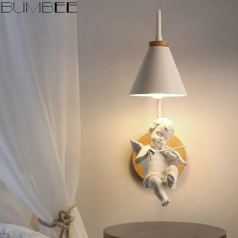 applique murale dessin animé style nordique pour enfants