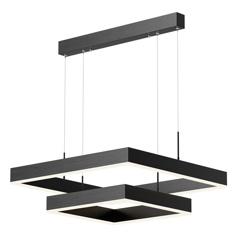 2024Modern Chandelier Square bedroom Chandelier Lighting Hanging Lamp Home Lighting Samsarah Lighting