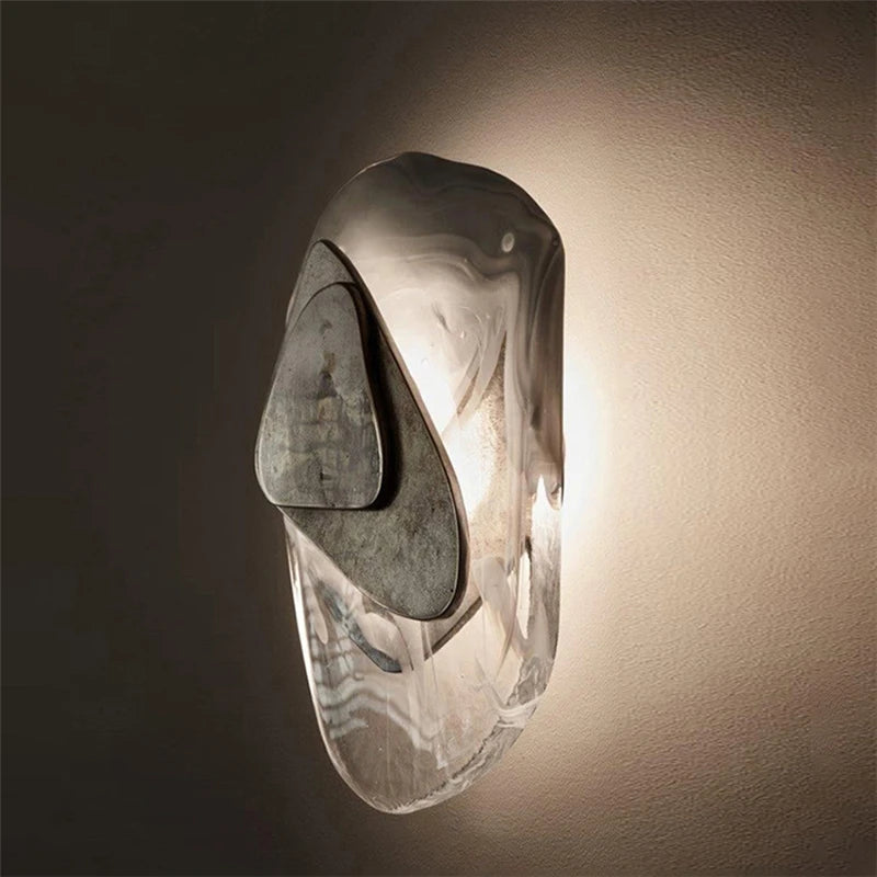 applique murale led en cristal nordique pour divers espaces