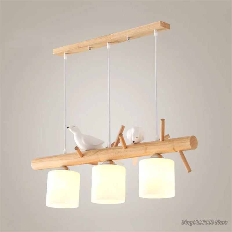 suspension en bois style nordique et japonais