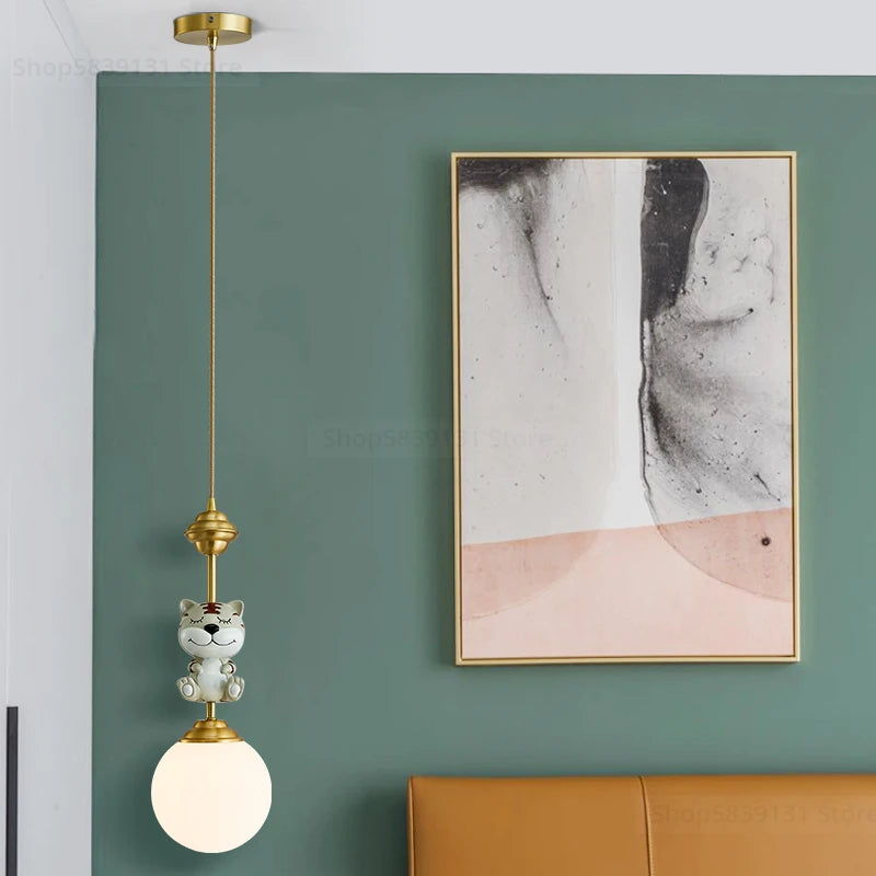 suspension led décorative dessin animé nordique pour noël