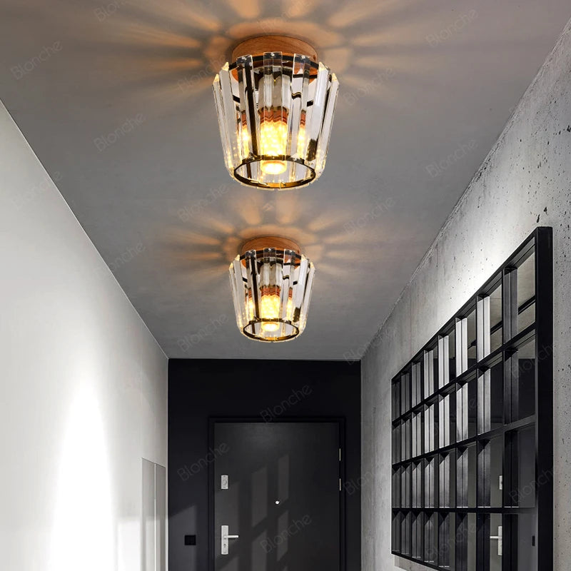 plafonnier moderne en verre pour décoration intérieure avec éclairage led