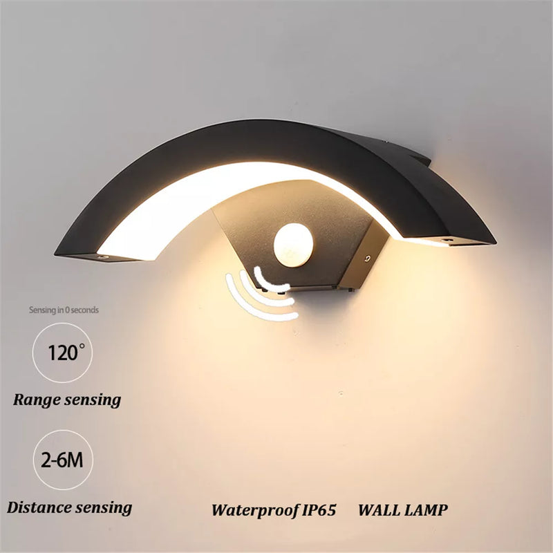 Applique murale extérieure étanche moderne lampe à Induction du corps humain lampes de jardin de porche en aluminium éclairage domestique appliques murales décoratives