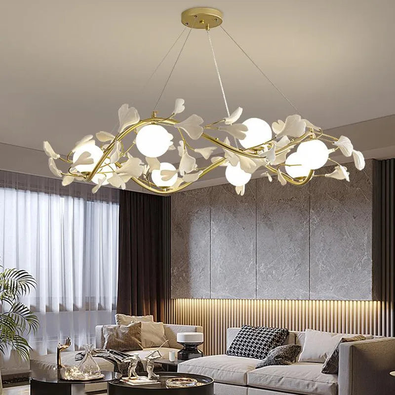 lustre décoratif nordique en verre luxe pour intérieur moderne