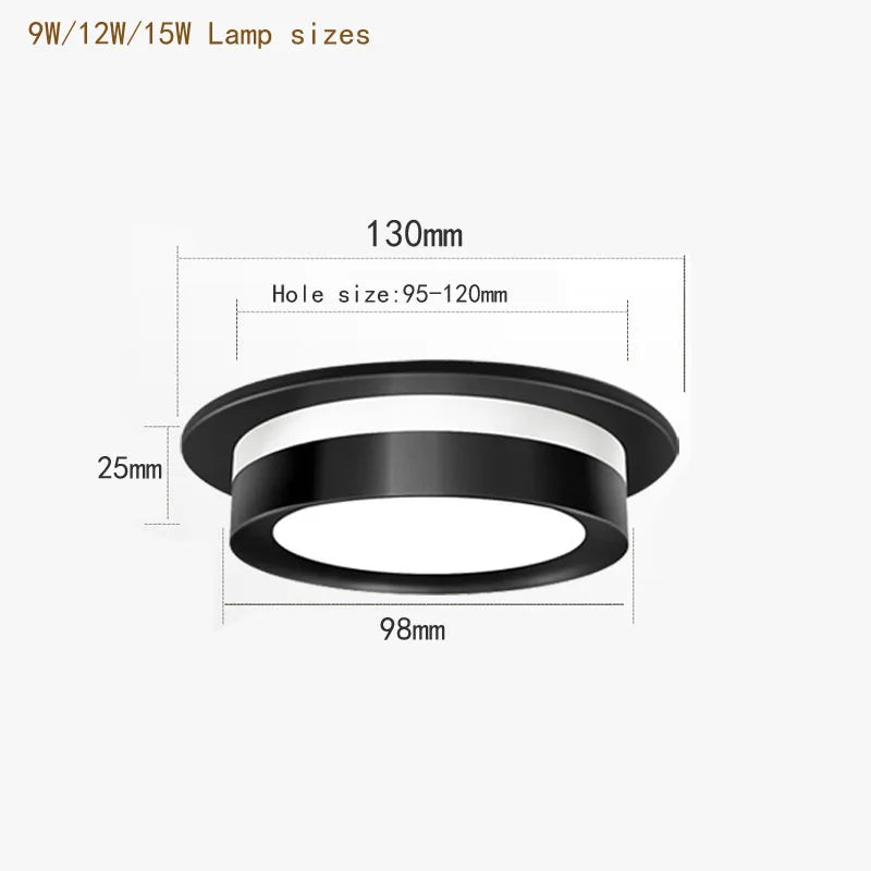 Spot lumineux LED encastrable en cristal pour le plafond