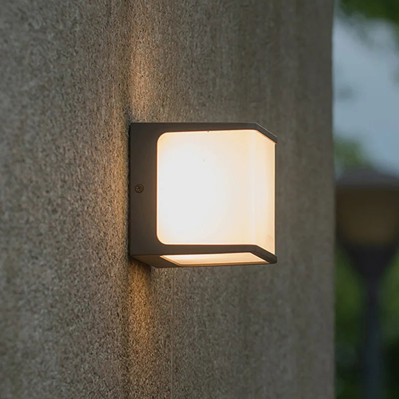 applique murale led extérieure imperméable en aluminium décorative