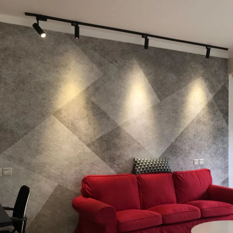 lampe projecteur led réglable pour magasin hôtel exposition voie de rail