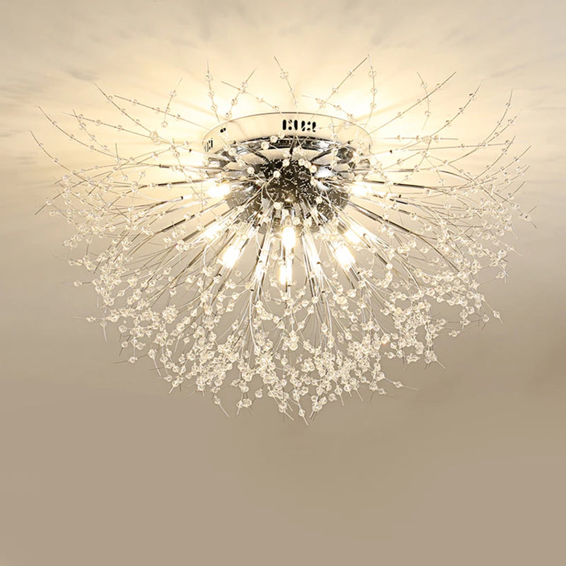 lustre led 	 avec branches de cristal winfordo en stock