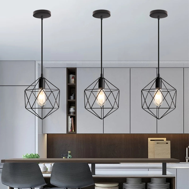 lampe suspendue industrielle rustique minimaliste nordique moderne