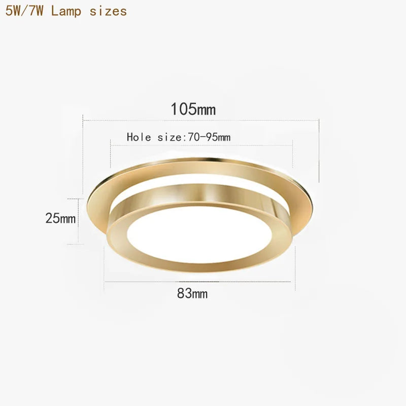 Spot lumineux LED encastrable en cristal pour le plafond