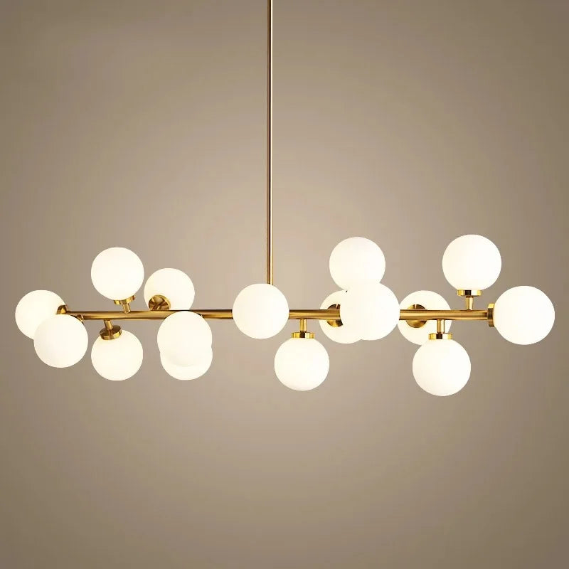 lampe design scandinave en verre laiteux avec support