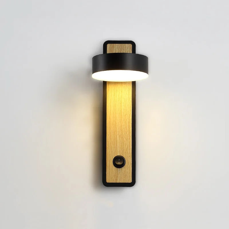 applique murale led moderne avec interrupteur pour lecture