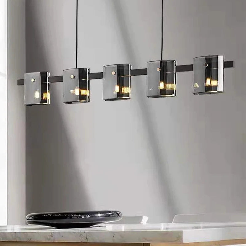 lustre led scandinave en cristal décoration d'intérieur luminaire