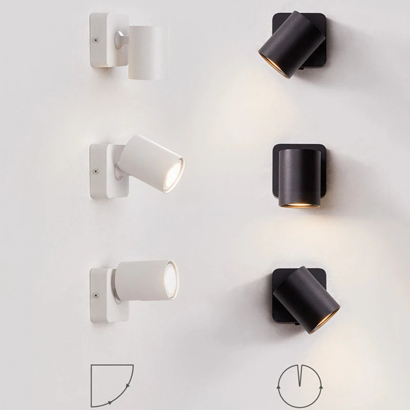 applique murale led pliable rotative style moderne pour hôtel