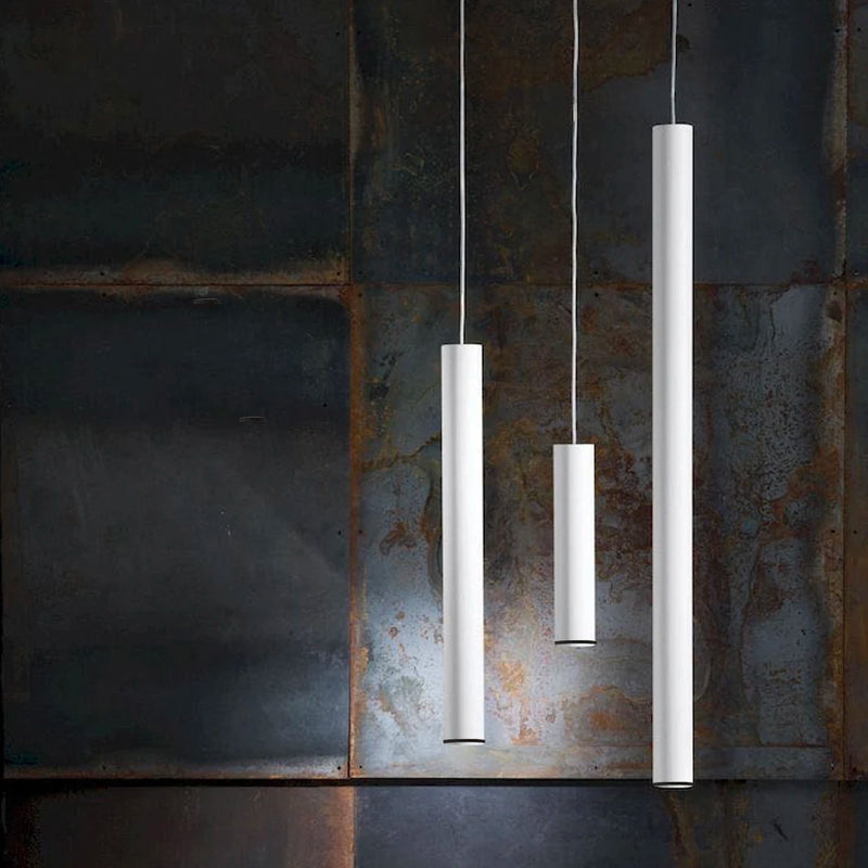 suspension led tube cylindrique pour décoration moderne