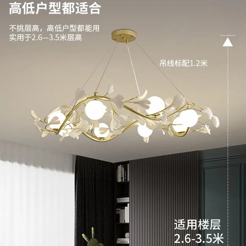 lustre décoratif nordique en verre luxe pour intérieur moderne