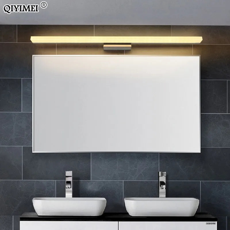 "applique murale led moderne en acier inoxydable"