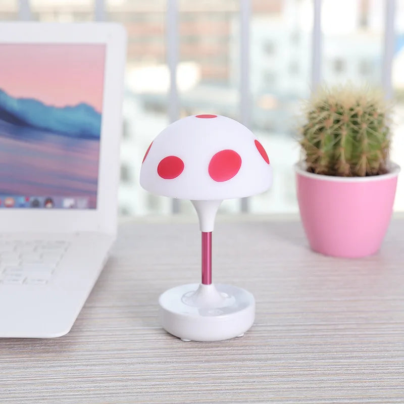 lampe de table tactile usb champignon led pour enfants