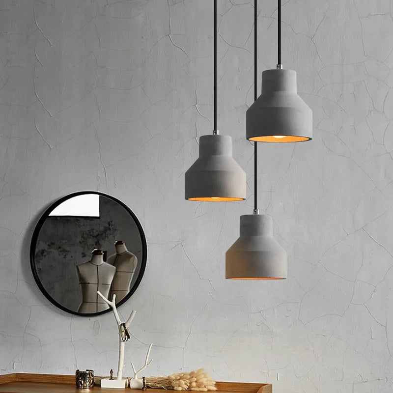 gzmj suspension industriel luminaire vintage ciment pour bar café