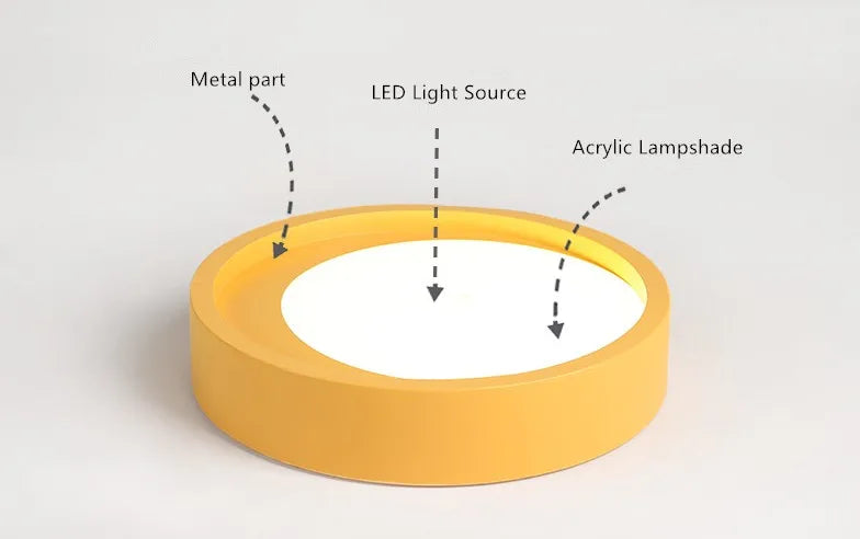 plafonnier moderne à led pour chambre d'enfant et salon