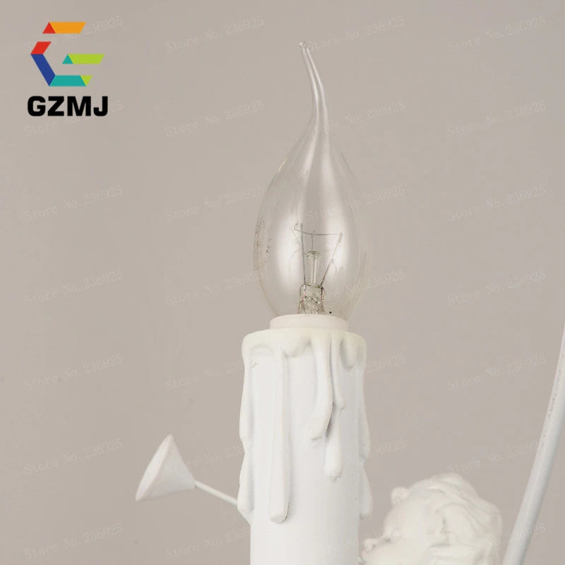 suspension rétro américaines résine bougie blanche décoration maison