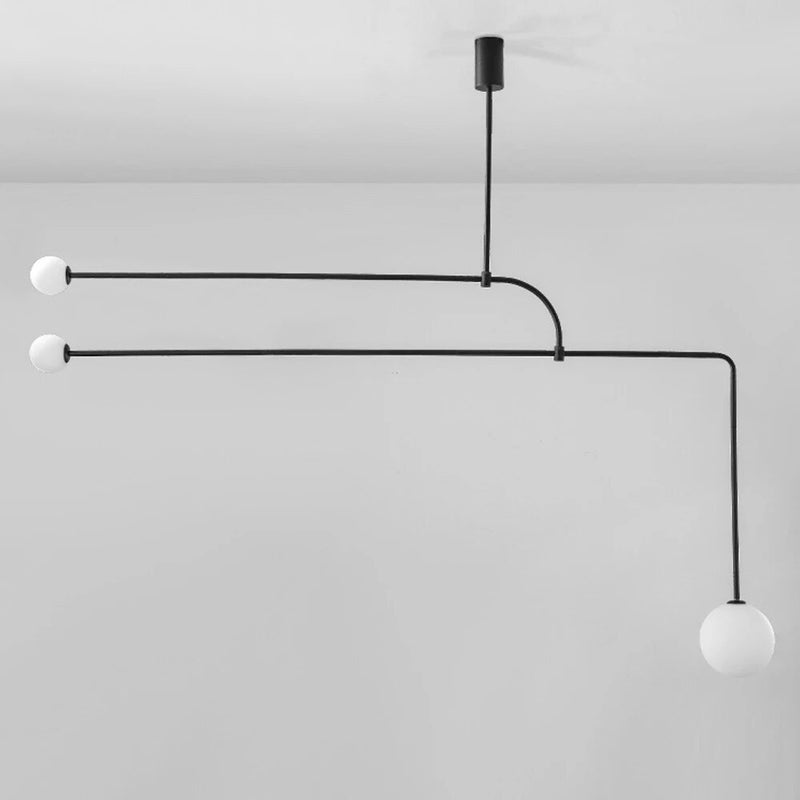 Lustre sobre LED avec boule en verre