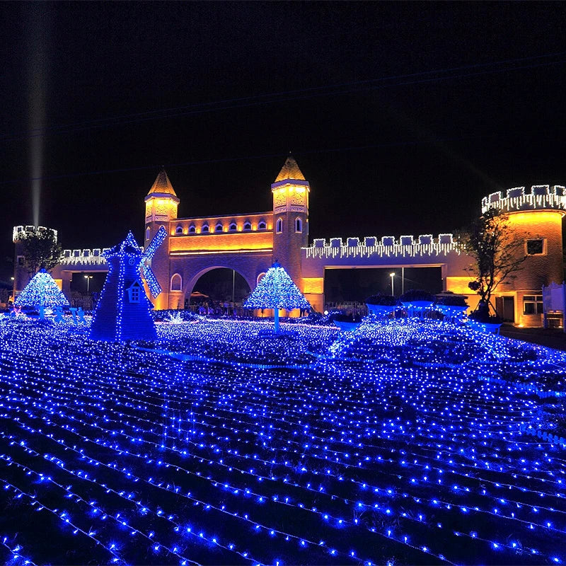 guirlande lumineuse féerique 600 led pour décorations intérieures et extérieures