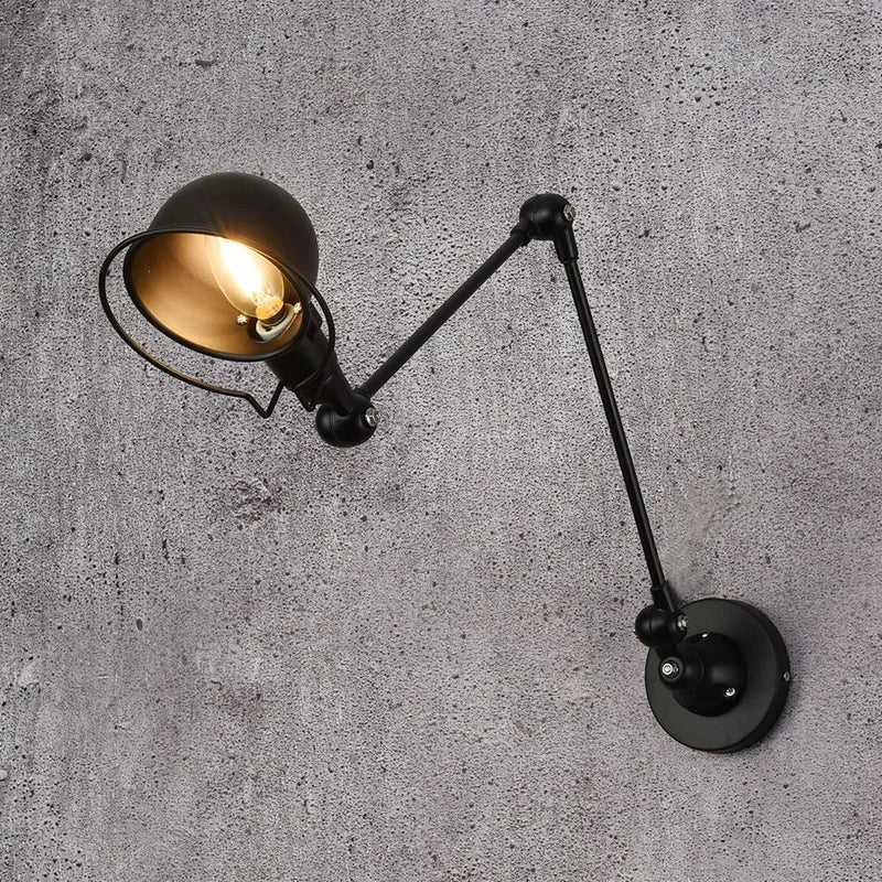 applique murale rétractable vintage en métal pour bar