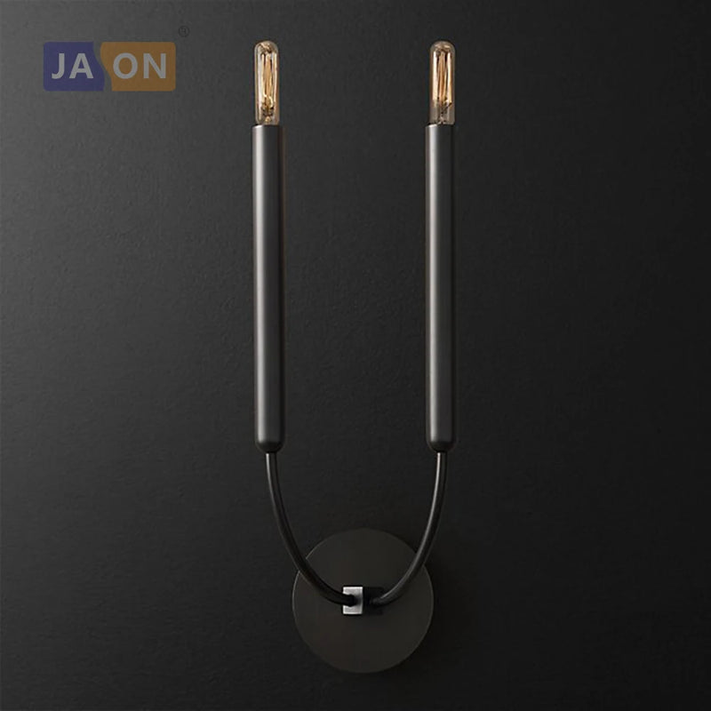 applique murale rétro en fer à LED design classique